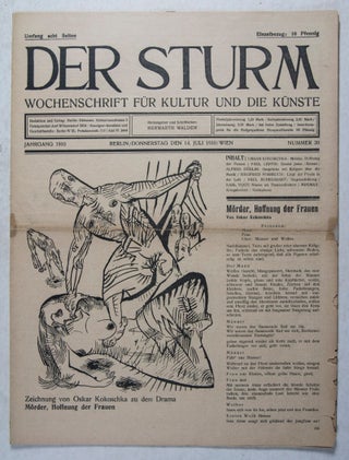 Item #44130 Der Sturm: Wochenschrift für Kultur und die Künste. Volume 1, Issue 20. Herwarth...