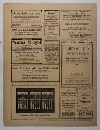 Der Sturm: Wochenschrift für Kultur und die Künste. Volume 2, Issue 47