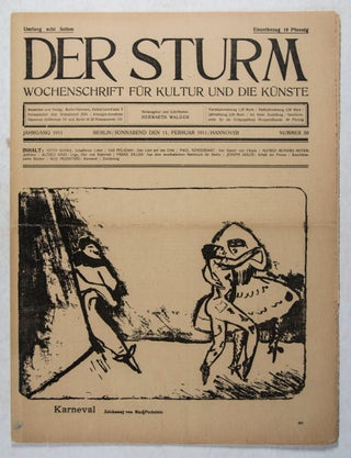 Item #44132 Der Sturm: Wochenschrift für Kultur und die Künste. Volume 2, Issue 50. Herwarth...