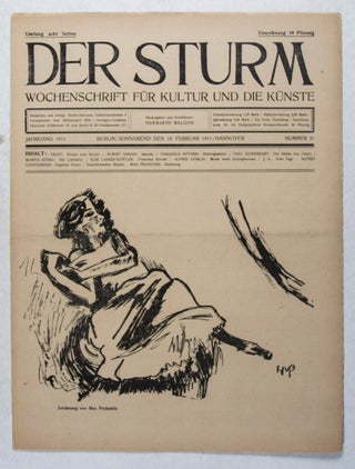 Item #44133 Der Sturm: Wochenschrift für Kultur und die Künste. Volume 2, Issue 51. Herwarth...