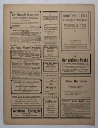 Der Sturm: Wochenschrift für Kultur und die Künste. Volume 2, Issue 51