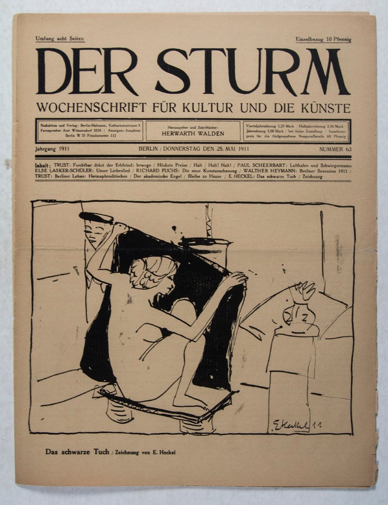 Item #44136 Der Sturm: Wochenschrift für Kultur und die Künste. Volume 2, Issue 63. Herwarth Walden.