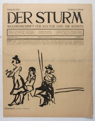 Item #44137 Der Sturm: Wochenschrift für Kultur und die Künste. Volume 2, Issue 74. Herwarth...