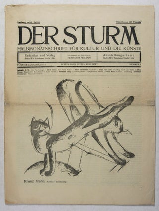 Item #44139 Der Sturm: Halbmonatsschrift für Kultur und die Künste. Volume 5, Issue 1. Herwarth...