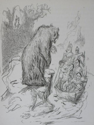 Item #44188 Der Waldläufer. Mit Steinzeichnungen von Max Slevogt. Gabriel Ferry, Max Slevogt, Ill