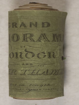 Item #44190 Grand Panorama of London and the River Thames. 18 Feet in Length [HAND-COLORED- Old...