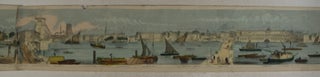 Grand Panorama of London and the River Thames. 18 Feet in Length [HAND-COLORED- Old Color = contemporary]
