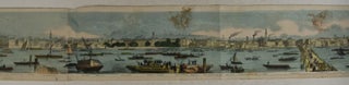 Grand Panorama of London and the River Thames. 18 Feet in Length [HAND-COLORED- Old Color = contemporary]