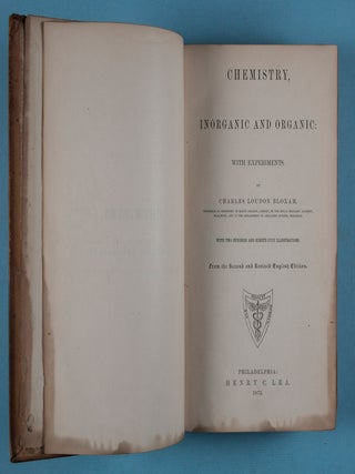 Chemistry, Inorganic and Organic: With Experiments
