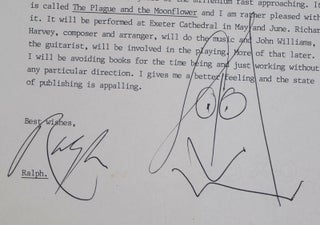 Typescript Letter from Ralph Steadman [SIGNED & ILLUSTRATED]