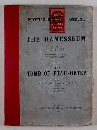 Egyptian Research Account, 1896: The Ramesseum and The Tomb of Ptah-Hetep