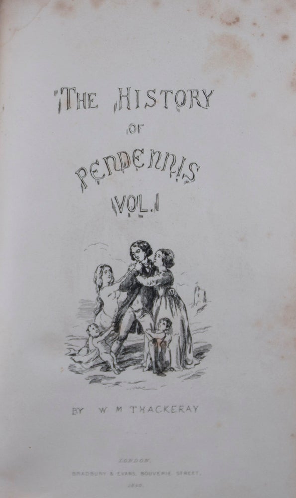 Item #44517 The History of Pendennis. His Fortune and Misfortunes, His Friends and His Greatest Enemy. 2 Vols. William Makepeace Thackeray.