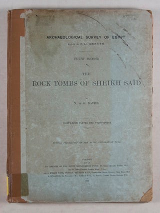 Archaeological Survey of Egypt: The Rock Tombs of Sheikh Saïd