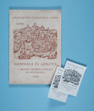 Biennale di Genova: I Mostra Internazionale di Fotografia 1958 [WITH TWO ORIGINAL ENTRANCE TICKETS]