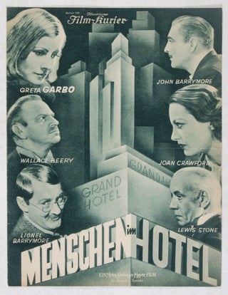 Item #44688 Menschen im Hotel (Illustrierter Film-Kurier, No.1921) ["Grand Hotel"]. Edmund...
