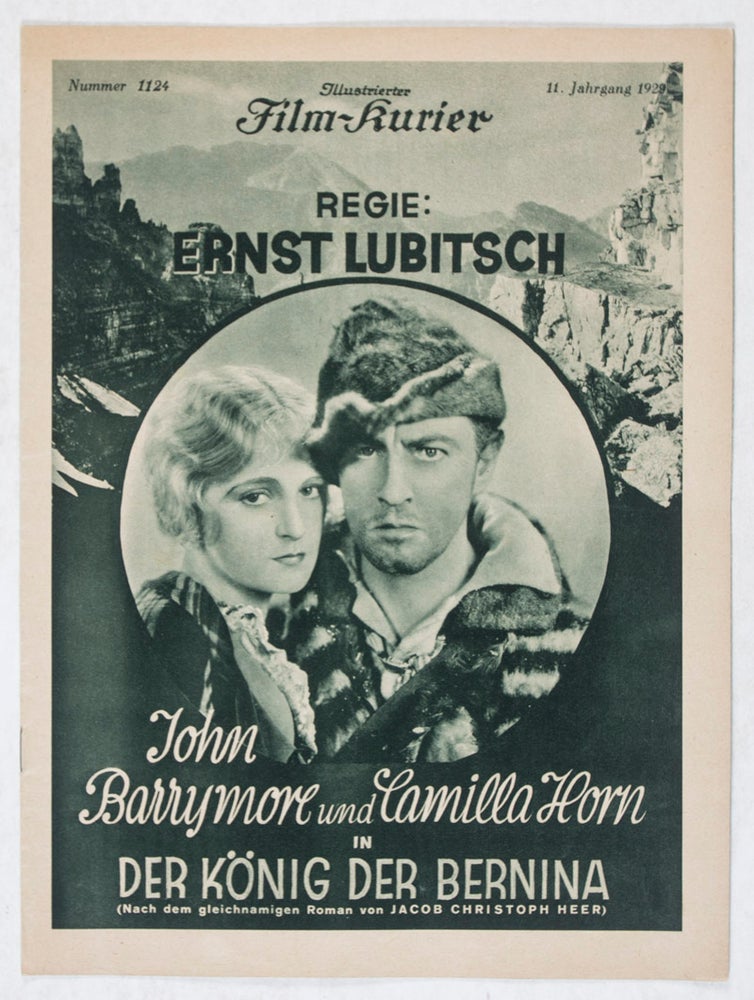 Item #44693 Der König der Bernina (Illustrierter Film-Kurier, No. 1124) [Eternal Love]. Ernst Lubitsch, director.