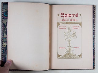 Salomé [FIRST CATALAN EDITION, WITH SIGNED ART NOUVEAU BINDING]