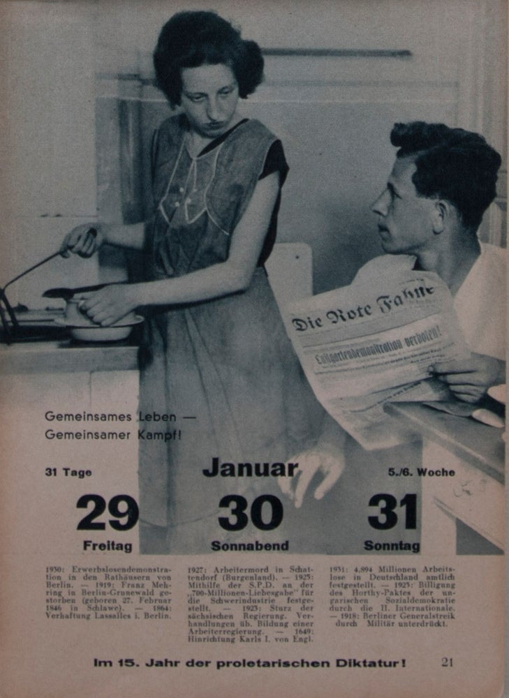 Item #44762 Illustrierter Arbeiter Kalender 1932: 15 Jahre proletarische Diktatur! August Creutzburg, ed.