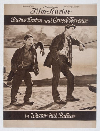 Item #44763 Buster Keaton und Ernest Torrence in Wasser hat Balken (Illustrierter Film-Kurier,...