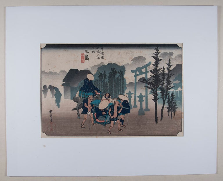 Item #44865 Mishima: Morning Mist. Utagawa Hiroshige.