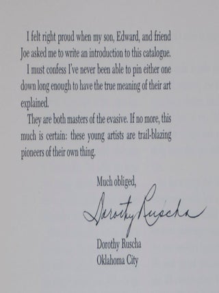Joe Goode Edward Ruscha