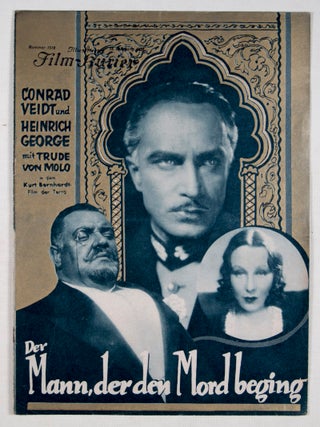 Item #45203 Der Mann, der den Mord Beging (Illustrierter Film-Kurier, No. 1518). Kurt Bernhardt,...