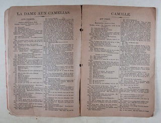La Dame Aux Camelias (Camille). A Play in Five Acts [The Bernhardt Edition]