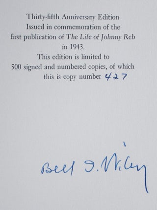 The Life of Johnny Reb / The Life of Billy Yank. 2 Vols. in matching slipcase [SIGNED]