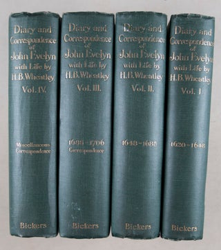 Diary of John Evelyn.. Edited from the Original MSS. by William Bray.. A New Edition in Four Volumes With a Life of the Author and a New Preface by Henry B. Wheatley. 4-vol. set (Complete)