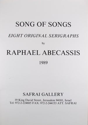 Song of Songs: Eight Original Serigraphs [SIGNED]