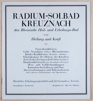 Radium-Solbad Kreuznach: das Rheinische Heil- und Erholungs-Bad