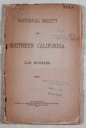 Historical Society of Southern California, Los Angeles 1887