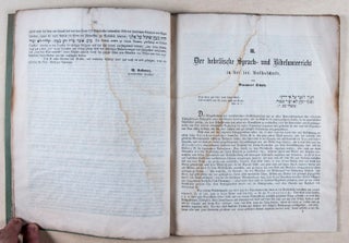 Erstes Programm der kais. kön. israel. Muster-Hauptschule in Pest für das Schuljahr 1858