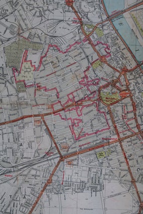 Plan der Stadt Warschau 1 : 20000 (WWII Nazi map of Warsaw, showing the Jewish ghetto)