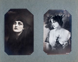 Item #45619 Silent FIlm Actress and Director Fern Andra [Photo-Postcard Album with 27 IMAGES]. n/a
