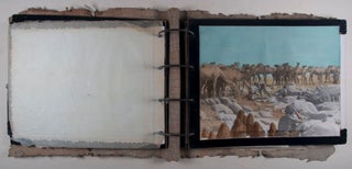 Unique Presentation Photo Album from Hugh S. Davis to Waite Phillips*. Based on an adventurous journey to Africa with Martin and Osa Johnson** [WITH CREATIVE PHOTO-MONTAGE AND COLORED PRINTS AFTER ORIGINAL PHOTOGRAPHS BY HUGH S. DAVIS]