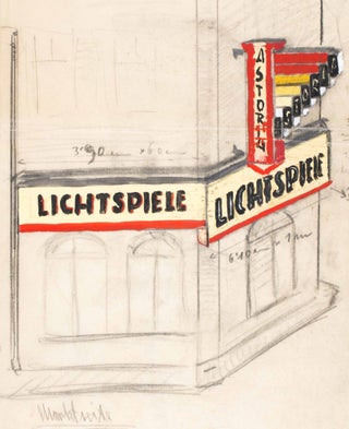 Item #45677 Astoria Lichtspiele [ORIGINAL GOUACHE AND MAQUETTE FOR THE NEON SIGNS OF A GERMAN...