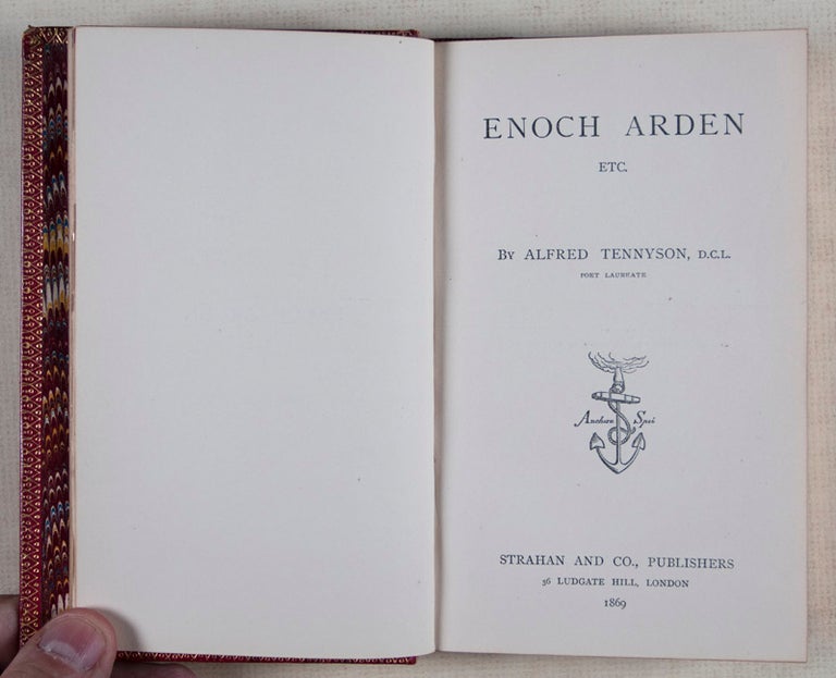 Item #45721 Enoch Arden [WITH A STRIKING FORE-EDGE PAINTING BY MARTIN FROST] [SIGNED BY THE ARTIST]. Alfred Tennyson, Martin Frost, Narrative poem by, Fore-edge painting by.