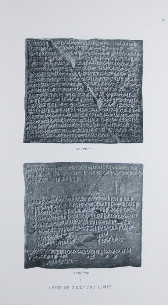 Item #45837 Business Documents of Murashû Sons of Nippur Dated in the Reign of Darius II. (424-404 BC) [The Babylonian Expedition of The University of Pennsylvania - Series A: Cuneiform Texts. Volume X]. Rev. Albert T. Clay, H. V. Hilprecht, Text by.