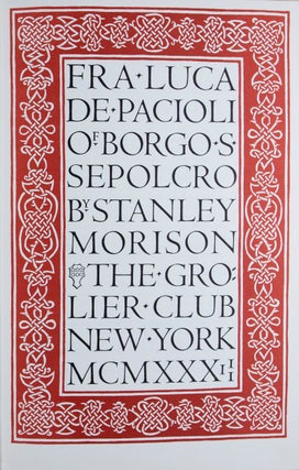 Fra Luca de Pacioli of Borgo S. Sepolcro