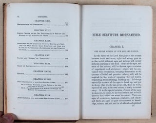 Bible Servitude Re-Examined; with Special Reference to Pro-Slavery Interpretations and Infidel Objections (Anti-Slavery Treatise)