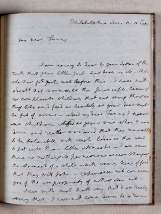 Item #45992 Martha Washington's Letter. Written from Philadelphia, June 15, 1794 to Mrs. Frances...
