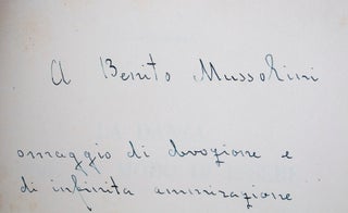 La danza come un modo di essere [HANDWRITTEN HOMAGE OF THE AUTHOR TO BENITO MUSSOLINI, DATED ROME, JULY 11, 1927 (ANNO V)] [UNIQUE COPY]