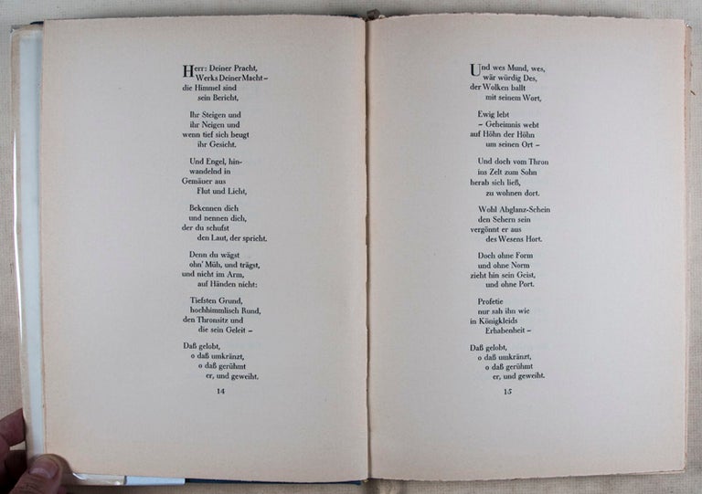 Item #46355 Jehuda Halevi: Zweiundneunzig Hymnen und Gedichte (Ninety-Two Hymns and Poems). Franz Rosenzweig.
