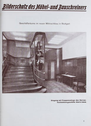 Item #46358 Bilderschatz des Möbel- und Bauschreiners. Leonard Heilborn