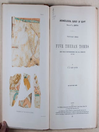Five Theban Tombs: Being Those of Mentuherkhepeshef, User, Daga, Nehemawäy and Tati