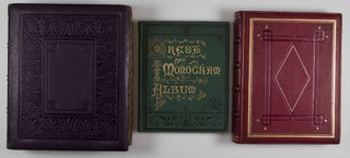 Three Victorian-era Crest and Monogram albums. (ca 1890). [WITH 822 VICTORIAN-ERA CRESTS AND MONOGRAMS]