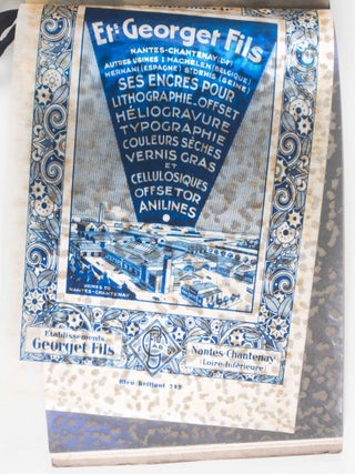 Les Encres Georget Fils pour lithographies, typographies, helio-typo et off-set (Late 1910s, early 1920s French catalogue of inks)