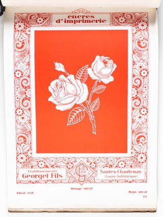 Les Encres Georget Fils pour lithographies, typographies, helio-typo et off-set (Late 1910s, early 1920s French catalogue of inks)