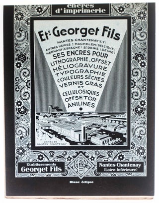 Les Encres Georget Fils pour lithographies, typographies, helio-typo et off-set (Late 1910s, early 1920s French catalogue of inks)